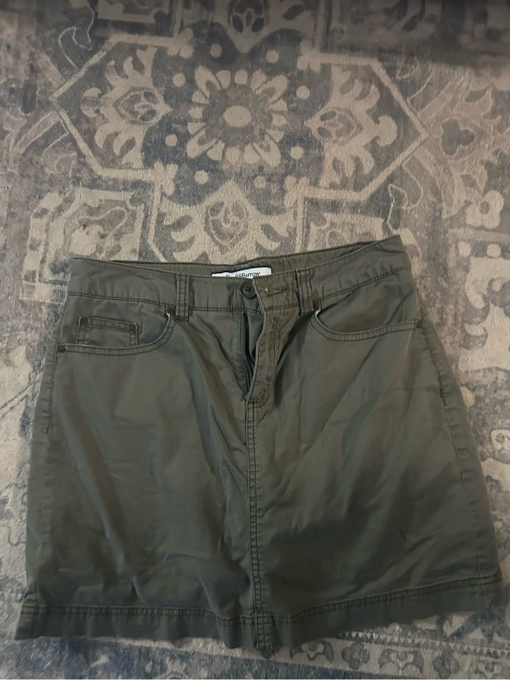 Casual Olive Green Women’s Skirt